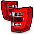 311396 Driver and Passenger Side LED Tail Light, With bulb(s), Clear & Red Lens, Chrome Interior, LED Series