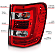 311396 Driver and Passenger Side LED Tail Light, With bulb(s), Clear & Red Lens, Chrome Interior, LED Series