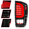 311400 Driver and Passenger Side LED Tail Light, With bulb(s), Clear Lens, Black Interior, LED Series