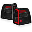 2010 Ford Expedition - Driver and Passenger Side LED Tail Light, With bulb(s), Led; With Light Bar Sequential, Smoked Lens, Black Interior, LED Series