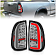 311413 Driver and Passenger Side LED Tail Light, With bulb(s), Smoked Lens, Black Interior, LED Series