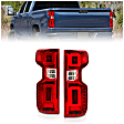 311416 Driver and Passenger Side LED Tail Light, With bulb(s), Red Lens, Chrome Interior, LED Series