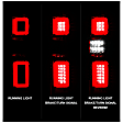 311416 Driver and Passenger Side LED Tail Light, With bulb(s), Red Lens, Chrome Interior, LED Series