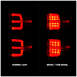 311423 Driver and Passenger Side LED Tail Light With bulb(s), Fits Factory Halogen Tail Light Models Only