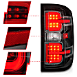 311425 Driver and Passenger Side LED Tail Light, With bulb(s), Clear Lens, Black Interior