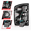 311425 Driver and Passenger Side LED Tail Light, With bulb(s), Clear Lens, Black Interior