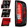 311432 Driver and Passenger Side LED Tail Light, With bulb(s), Clear Lens, Black Interior