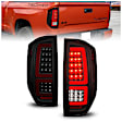311437 Driver and Passenger Side LED Tail Light, With bulb(s), Smoked Lens, Black Interior