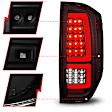 311437 Driver and Passenger Side LED Tail Light, With bulb(s), Smoked Lens, Black Interior
