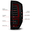 311437 Driver and Passenger Side LED Tail Light, With bulb(s), Smoked Lens, Black Interior
