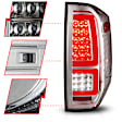 311438 Driver and Passenger Side LED Tail Light, With bulb(s), Clear Lens, Chrome Interior