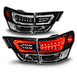 311439 Driver and Passenger Side LED Tail Light, With bulb(s), Clear Lens, Black Interior