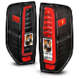 311443 Driver and Passenger Side LED Tail Light, With bulb(s), Clear Lens, Black Interior