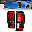 311446 Driver and Passenger Side LED Tail Light, With bulb(s), Clear Lens, Black Interior, OE Replacement Series