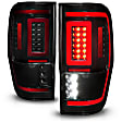 311447 Driver and Passenger Side LED Tail Light, With bulb(s), Smoked Lens, Black Interior, OE Replacement Series