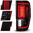 311447 Driver and Passenger Side LED Tail Light, With bulb(s), Smoked Lens, Black Interior, OE Replacement Series