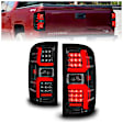 311450 Driver and Passenger Side LED Tail Light, With bulb(s), Clear Lens, Black Interior, OE Replacement Series