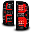 311450 Driver and Passenger Side LED Tail Light, With bulb(s), Clear Lens, Black Interior, OE Replacement Series