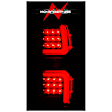 311450 Driver and Passenger Side LED Tail Light, With bulb(s), Clear Lens, Black Interior, OE Replacement Series