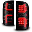 311451 Driver and Passenger Side LED Tail Light, With bulb(s), Smoked Lens, Black Interior, OE Replacement Series