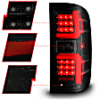 311451 Driver and Passenger Side LED Tail Light, With bulb(s), Smoked Lens, Black Interior, OE Replacement Series