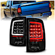 311452 Driver and Passenger Side LED Tail Light, With bulb(s), Clear Lens, Black Interior, OE Replacement Series