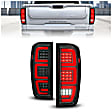 311457 Driver and Passenger Side LED Tail Light, With bulb(s), Clear Lens, Black Interior, OE Replacement Series