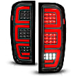 311457 Driver and Passenger Side LED Tail Light, With bulb(s), Clear Lens, Black Interior, OE Replacement Series