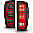 311459 Driver and Passenger Side LED Tail Light, With bulb(s), Clear Lens, Black Interior, OE Replacement Series