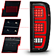 311460 Driver and Passenger Side LED Tail Light, With bulb(s), Smoked Lens, Black Interior, OE Replacement Series
