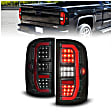 311465 Driver and Passenger Side LED Tail Light, With bulb(s), Smoked Lens, Black Interior, OE Replacement Series