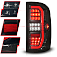 311465 Driver and Passenger Side LED Tail Light, With bulb(s), Smoked Lens, Black Interior, OE Replacement Series