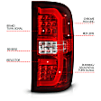 311466 Driver and Passenger Side LED Tail Light, With bulb(s), Red & Clear Lens, Chrome Interior, OE Replacement Series