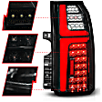 311468 Driver and Passenger Side LED Tail Light, With bulb(s), Smoked Lens, Black Interior, OE Replacement Series