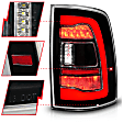 311469 Driver and Passenger Side LED Tail Light, With bulb(s), Clear Lens, Black Interior, OE Replacement Series