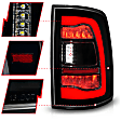 311470 Driver and Passenger Side LED Tail Light, With bulb(s), Smoked Lens, Black Interior, OE Replacement Series