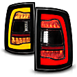 311472 Driver and Passenger Side LED Tail Light, With bulb(s), Smoked Lens, Black Interior, OE Replacement Series