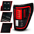 311474 Driver and Passenger Side LED Tail Light, With bulb(s), Smoked Lens, Black Interior, OE Replacement Series