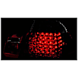 321004 Driver and Passenger Side LED Tail Light, With bulb(s), Red & Clear Lens, Chrome Interior, LED Series