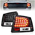 321014 Driver and Passenger Side LED Tail Light, With bulb(s), Clear Lens, Black Interior, LED Series