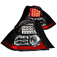 321035 Driver and Passenger Side LED Tail Light, With bulb(s), Clear Lens, Black Interior, LED Series