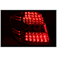 321053 Driver and Passenger Side LED Tail Light, With bulb(s), Red & Clear Lens, Chrome Interior, LED Series