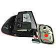 321123 Driver and Passenger Side LED Tail Light, With bulb(s), Red & Smoked Lens, Chrome Interior, LED Series