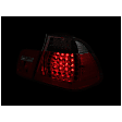 321123 Driver and Passenger Side LED Tail Light, With bulb(s), Red & Smoked Lens, Chrome Interior, LED Series