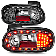 321212 Driver and Passenger Side LED Tail Light, With bulb(s), Clear Lens, Black Interior, LED Series