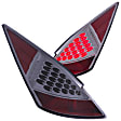 321254 Driver and Passenger Side LED Tail Light, With bulb(s), Smoked Lens, Chrome Interior, LED Series
