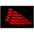 321254 Driver and Passenger Side LED Tail Light, With bulb(s), Smoked Lens, Chrome Interior, LED Series