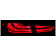 321297 Driver and Passenger Side LED Tail Light, With bulb(s), Smoked Lens, Black Interior, LED Series