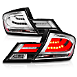 321325 Driver and Passenger Side LED Tail Light, With bulb(s), Clear Lens, Chrome Interior, LED Series