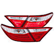 321335 Driver and Passenger Side LED Tail Light, With bulb(s), Red & Clear Lens, Chrome Interior, LED Series